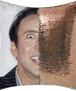 nick cage pillow