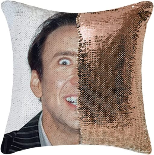 nick cage pillow